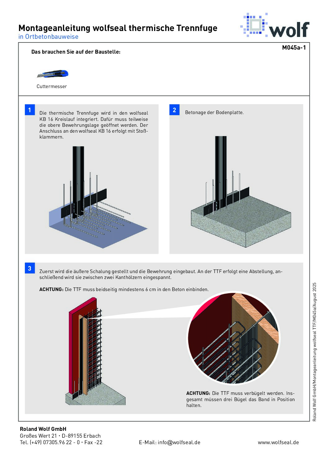 Imagebroschüre Roland Wolf GmbH