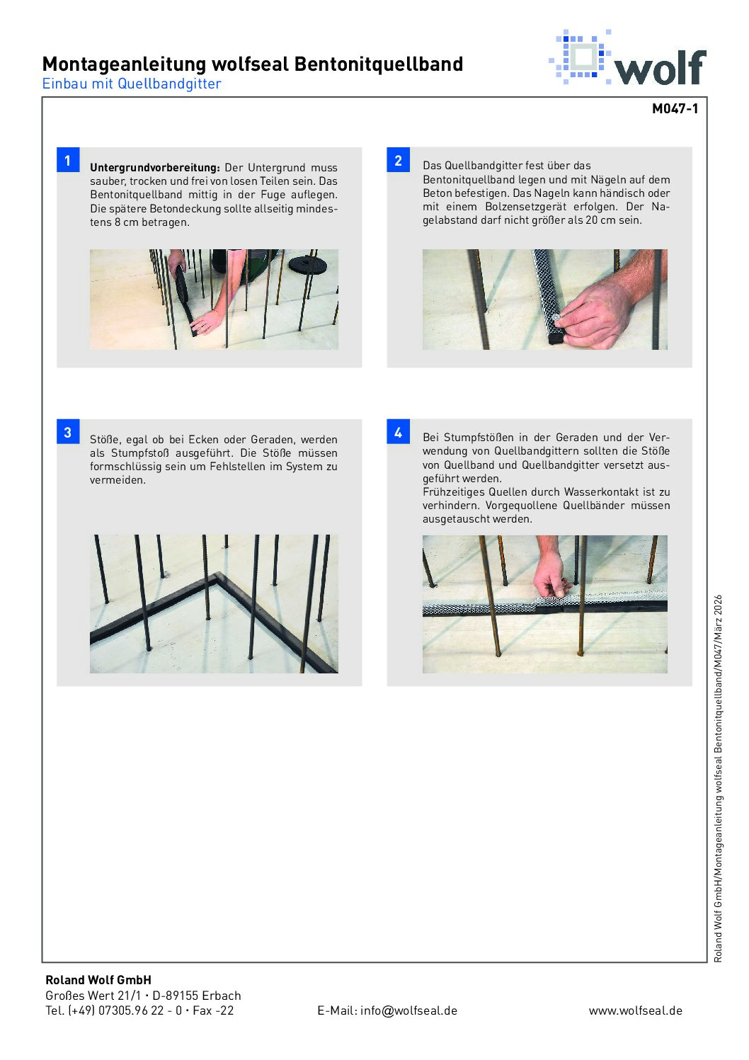 Imagebroschüre Roland Wolf GmbH