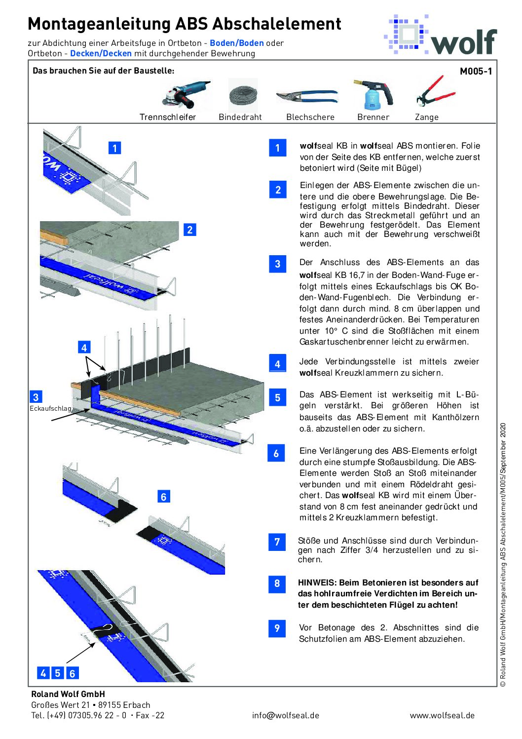 Imagebroschüre Roland Wolf GmbH